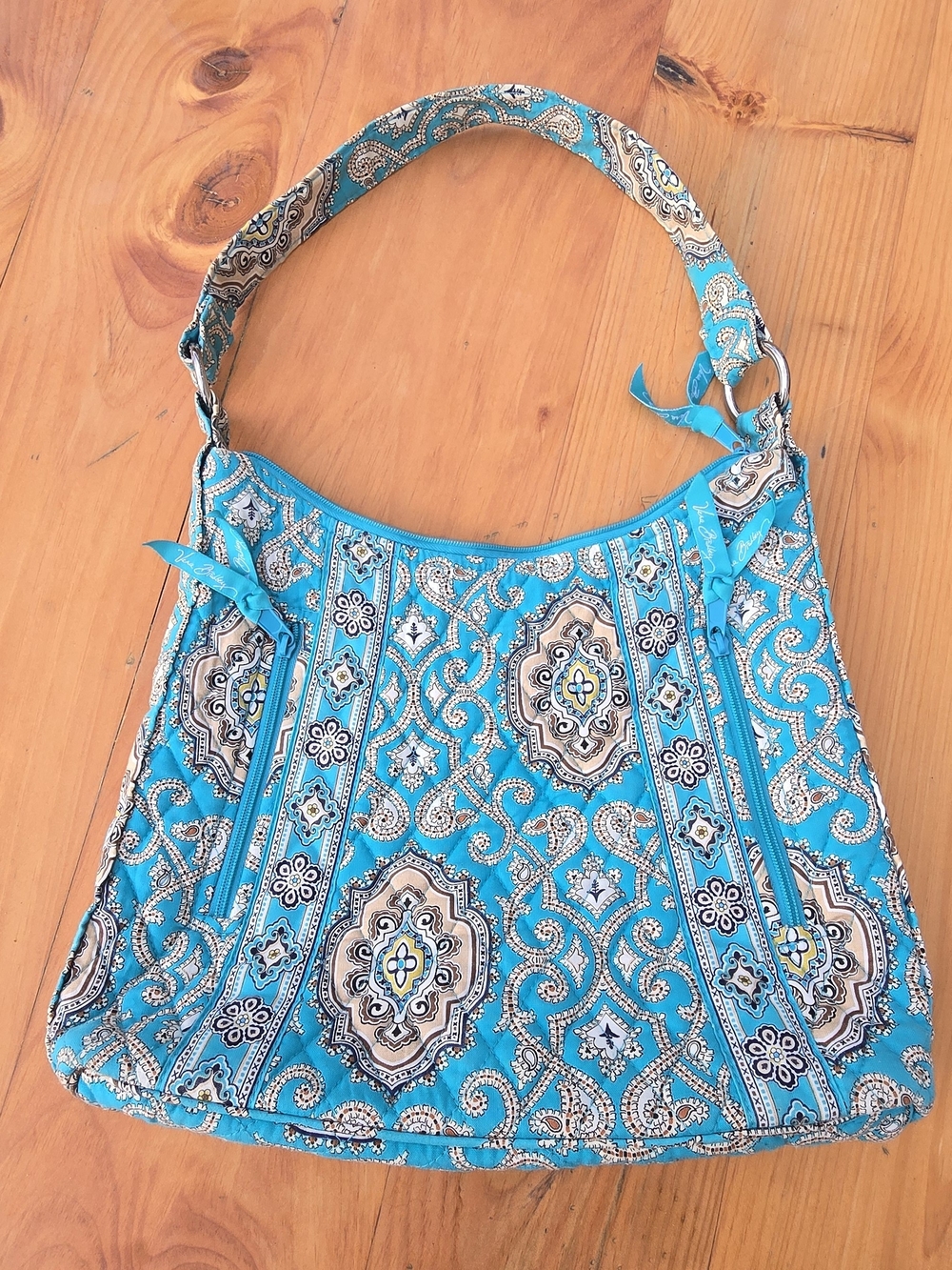 Vera Bradley Totally Turquoise Paisley Shoulder Bag